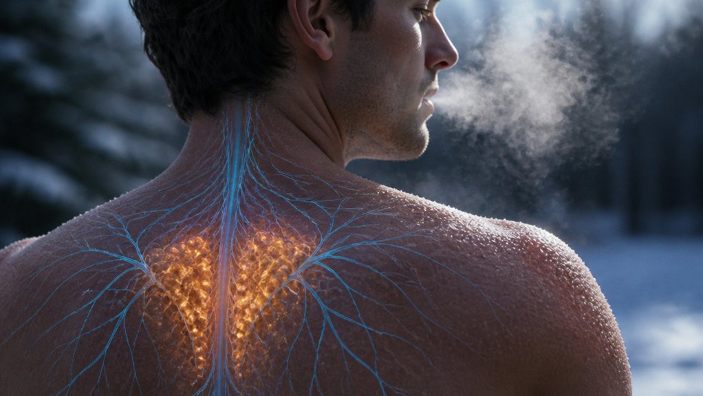 cold activates sympathetic nervous system