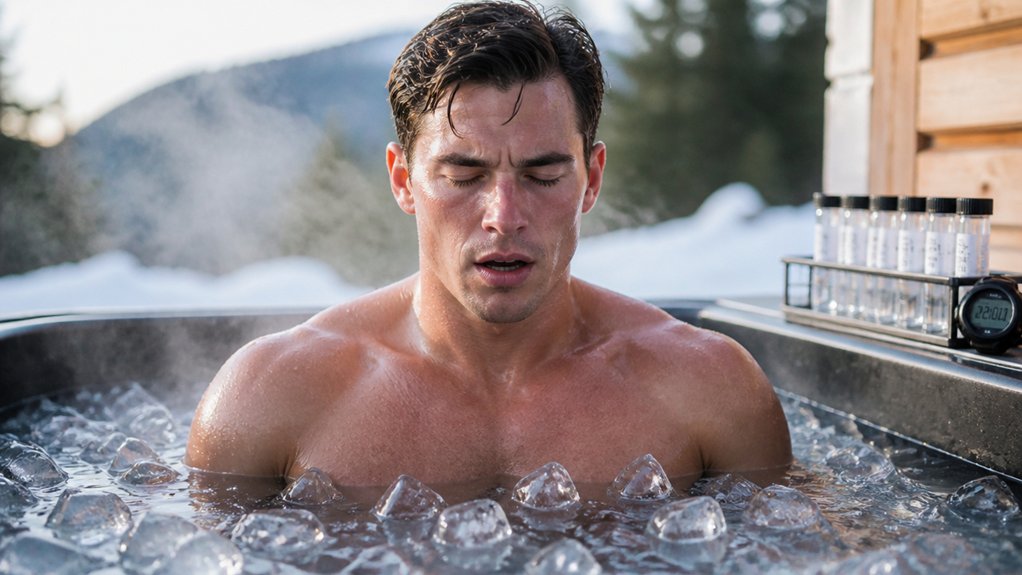 cold immersion increases catecholamines