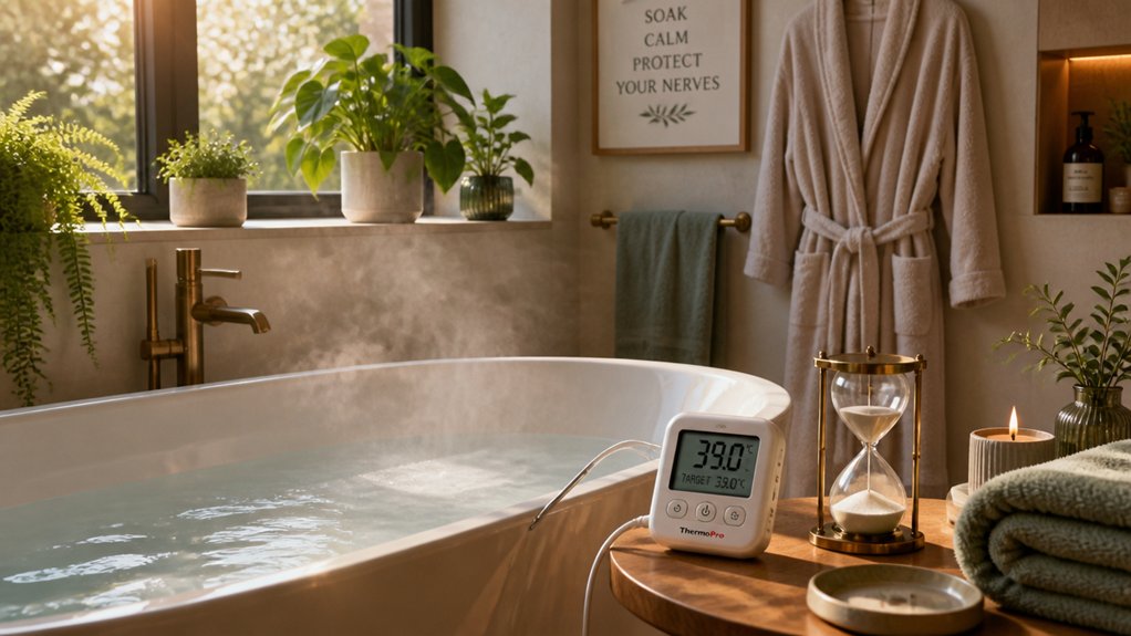 optimal foot soak temperature