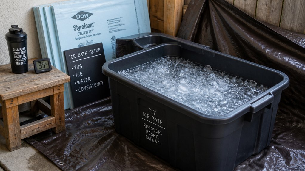 affordable diy ice bath materials