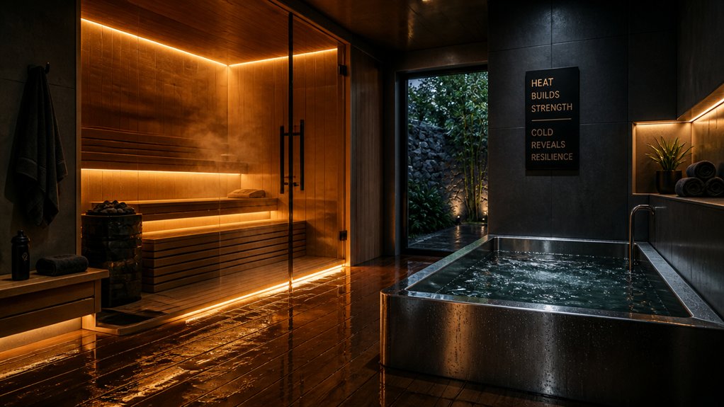 balanced sauna cold routine