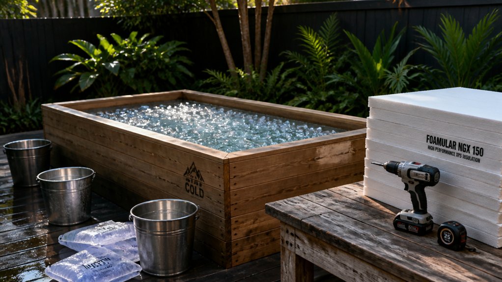budget friendly cold plunge materials