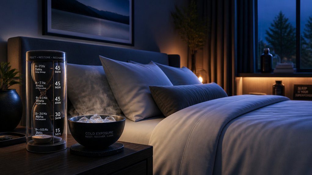 cold exposure enhances sleep