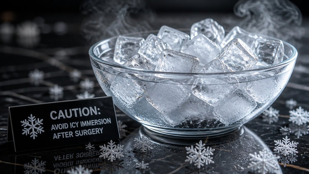 cold immersion slows healing