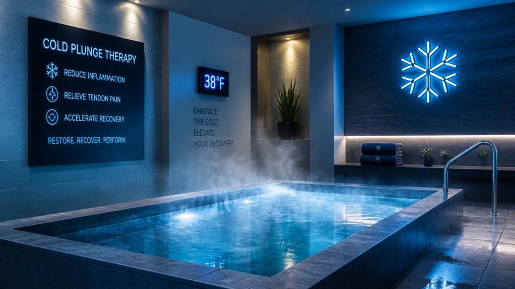 cold plunge reduces tendon inflammation