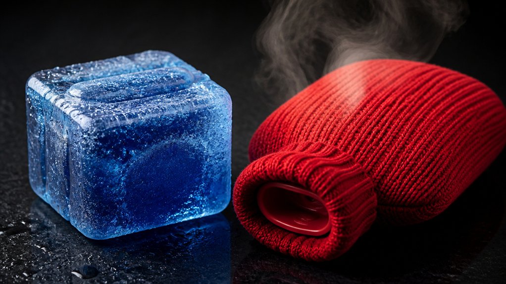 cold reduces inflammation heat relaxes