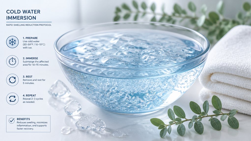 cold water and movement