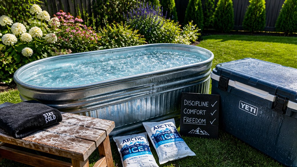 cold water immersion setup