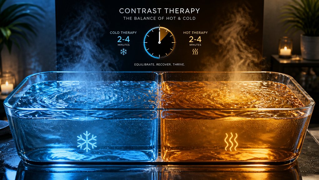 contrast bath session timing