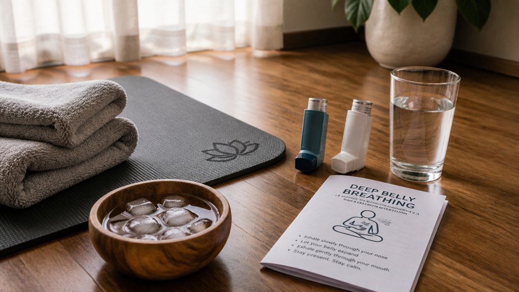 deep belly breath relaxation