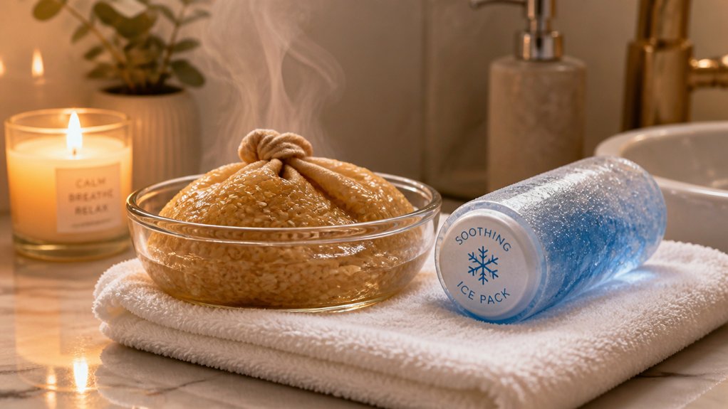effective postpartum heat ice