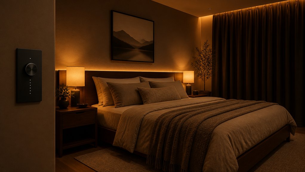 evening dim warm lighting