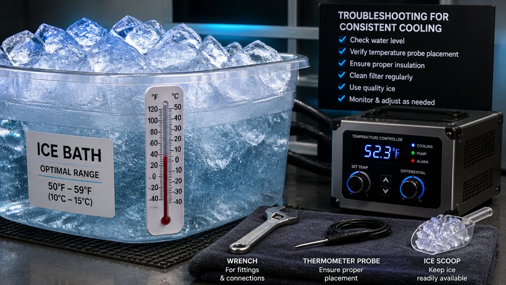ice bath temperature troubleshooting
