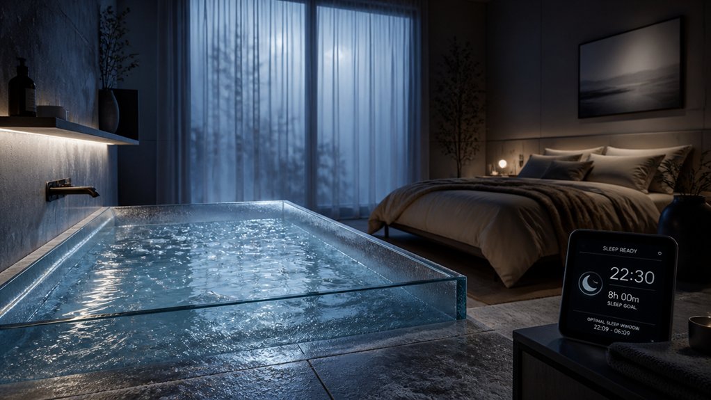 ice baths improve sleep timing