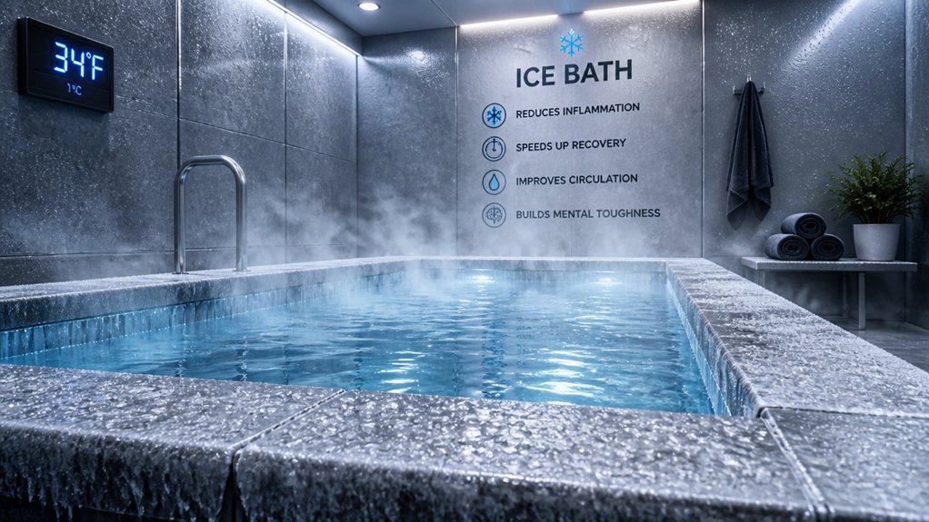 ice baths reduce muscle soreness