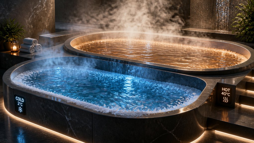 optimal contrast therapy temperatures
