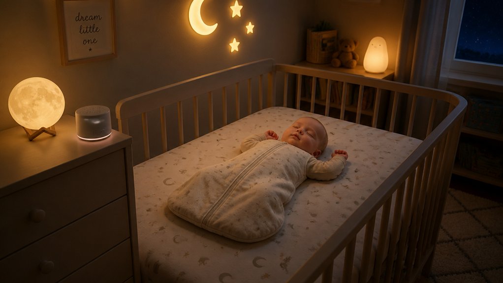 safe bare monitored baby sleep