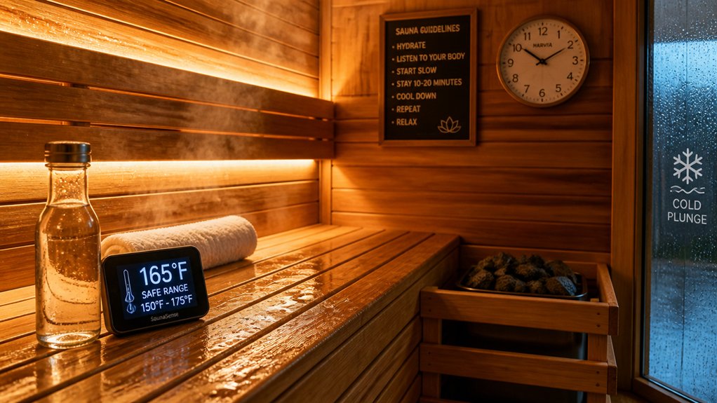 safe beginner sauna guidelines