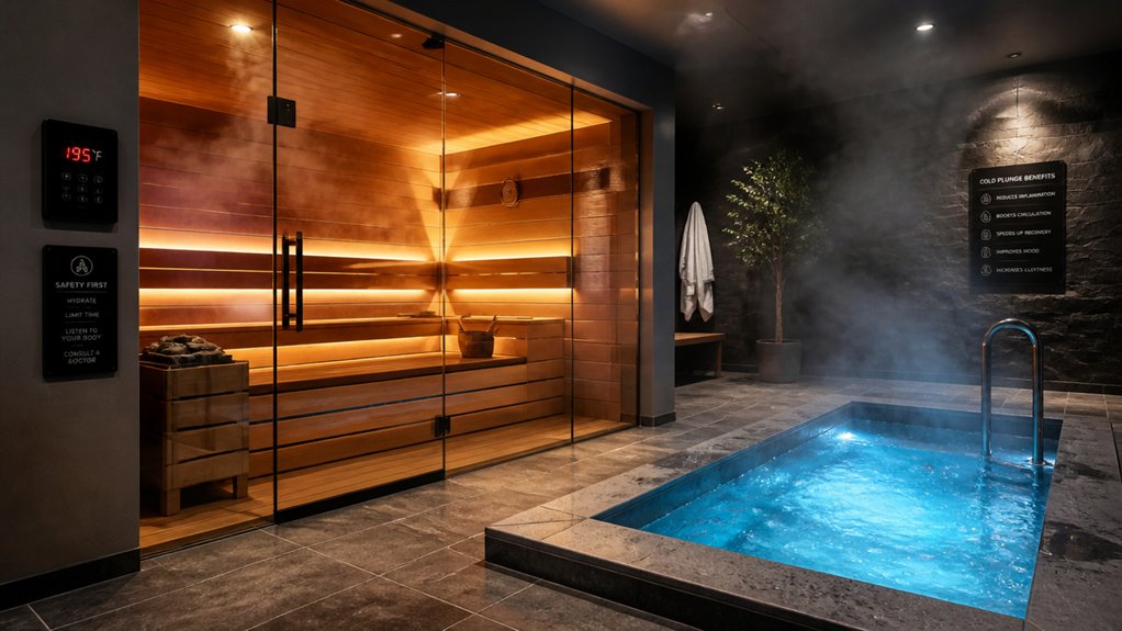 safe sauna and cold plunge
