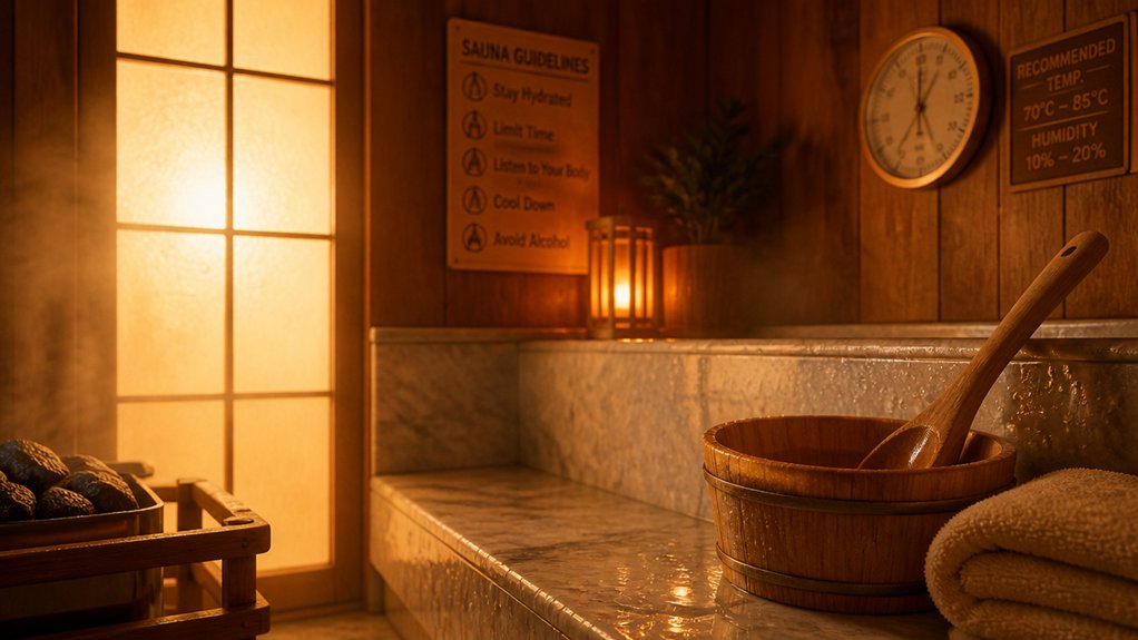 safe sauna and hydration