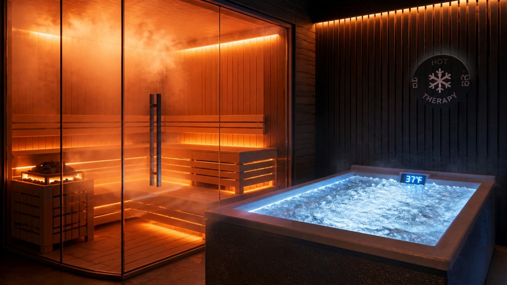 sauna ice bath weightloss