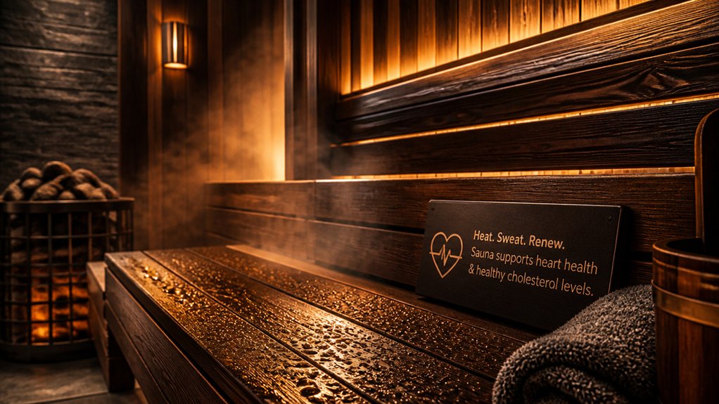 sauna therapy improves cholesterol