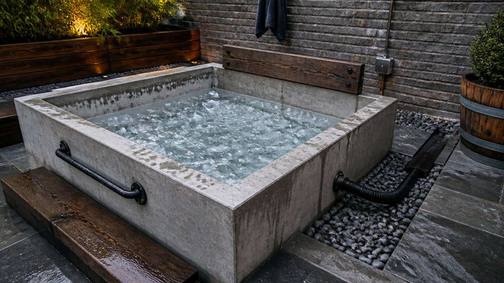 top diy ice bath drainage