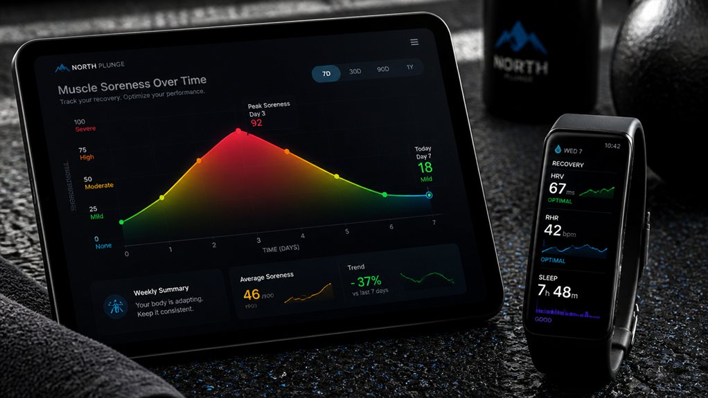 tracking muscle soreness recovery