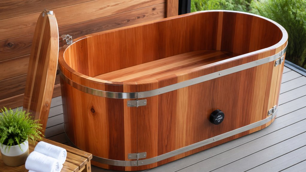 wooden cold plunge maintenance